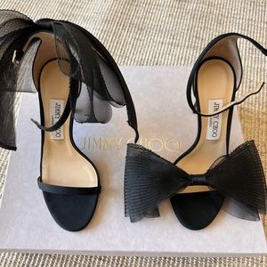 Jimmy Choo Avaline 100 YMG Black/Black in size 37.5